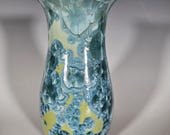 Pottery Vase, Crystalline Glazed, Ceramic Vase