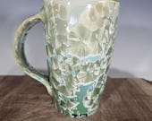 Ceramic Mug, Crystalline Glazed, Hand Thrown