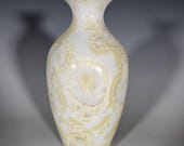 Pottery Vase, Crystalline Glazed, Ceramic Vase