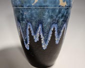 Ceramic Planter, Crystalline Glazed, Hand Thrown, Drainage Hole