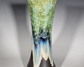 Pottery Vase, Crystalline Glazed, Ceramic Vase