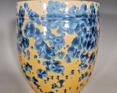 Ceramic Planter, Crystalline Glazed, Hand Thrown