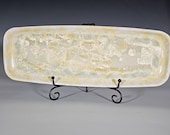 Ceramic Tray, Crystalline Glazed Pottery, XLarge Serving Dish