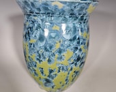 Ceramic Planter, Crystalline Glazed, Hand Thrown