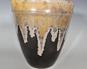 Ceramic Planter, Crystalline Glazed, Hand Thrown, Drainage Hole