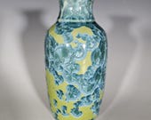 Pottery Vase, Crystalline Glazed, Ceramic Vase