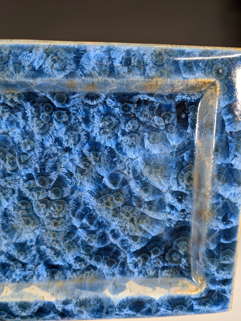 Ceramic Tray, Handmade, Crystalline Glazed, Medium size image 6