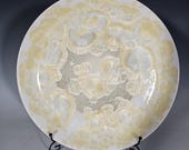 Ceramic Platter, Crystalline Glazed, Hand Thrown, Wall Art