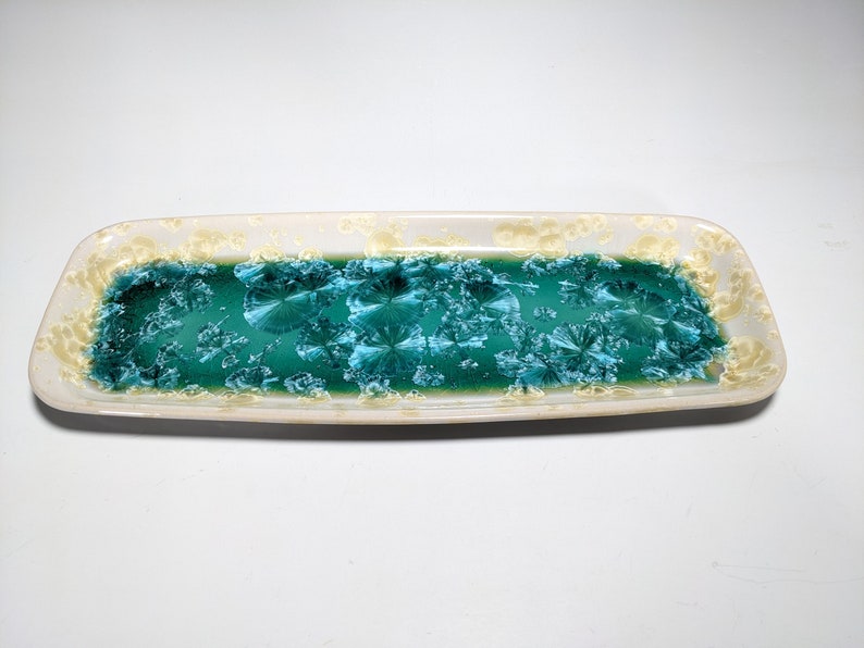 Ceramic Tray, Crystalline Glazed, XLarge Serving Dish image 7