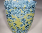 Ceramic Planter, Crystalline Glazed, Hand Thrown