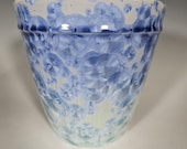 Ceramic Planter, Crystalline Glazed, Hand Thrown