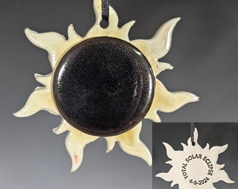 Total Solar Eclipse Ornament, Ring of Fire, Eclipse, Solar Eclipse, April 8, 2024