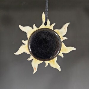 Total Solar Eclipse Ornament, Ring of Fire, Eclipse, Solar Eclipse, April 8, 2024 image 2