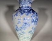 Pottery Vase, Crystalline Glazed, Ceramic Vase