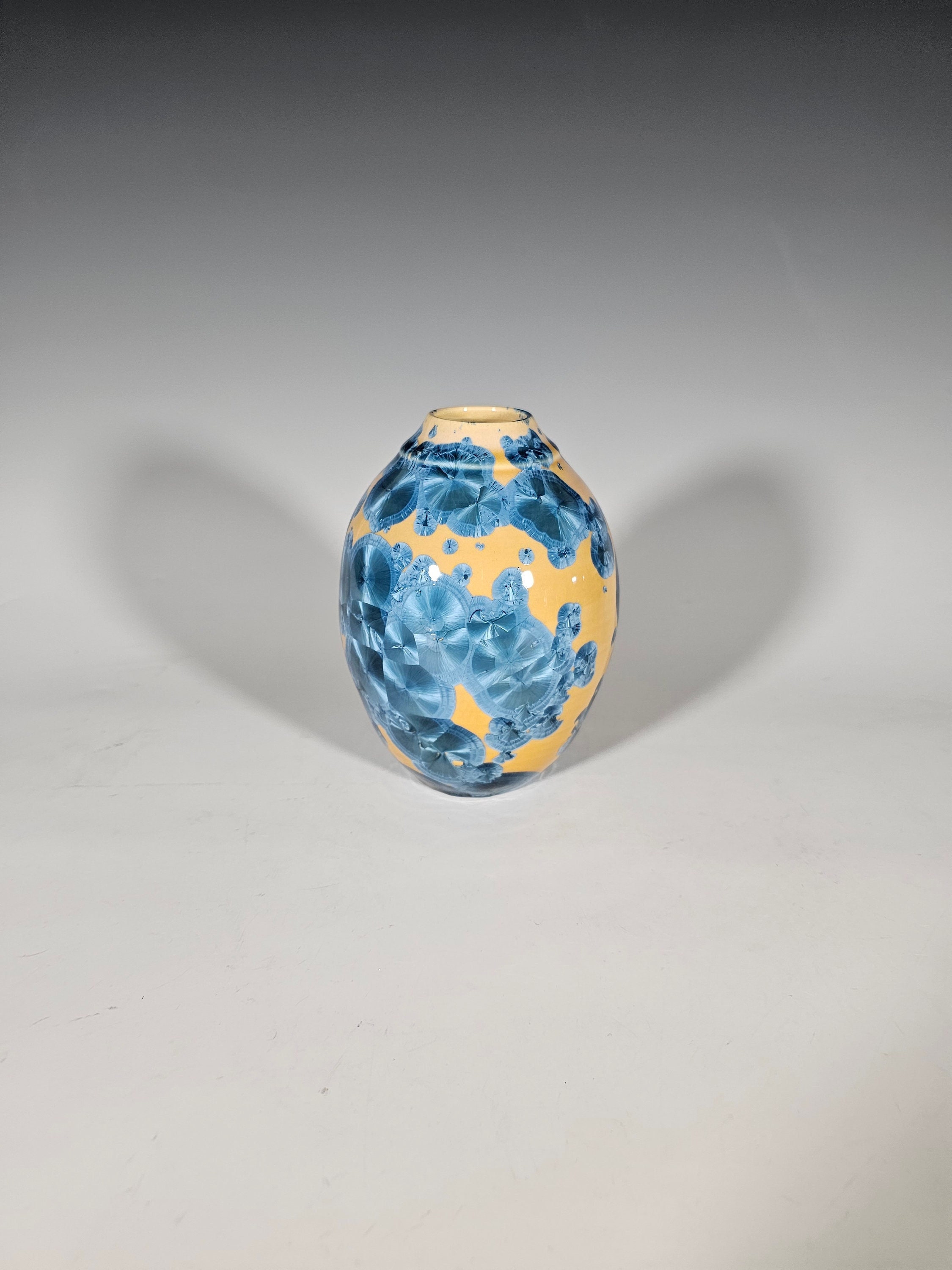Pottery Vase, Crystalline Glazed, Ceramic Vase