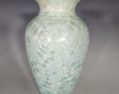 Pottery Vase, Crystalline Glazed, Ceramic Vase