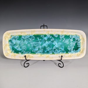 Ceramic Tray, Crystalline Glazed, XLarge Serving Dish image 2