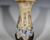 Pottery Vase, Crystalline Glazed Pottery, Ceramic Vase