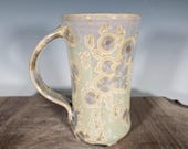 Ceramic Mug, Crystalline Glazed Pottery, Hand Thrown