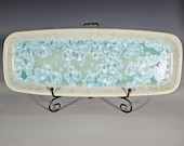 Ceramic Tray, Crystalline Glazed Pottery, XLarge Serving Dish