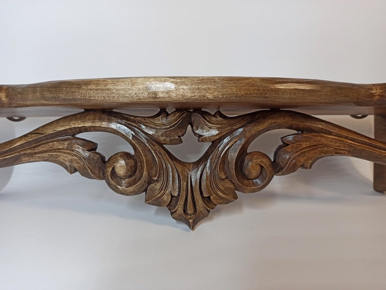 Shelf Carved Wooden Shelf Vintage Wall Shelf Antique Shelf Etsy