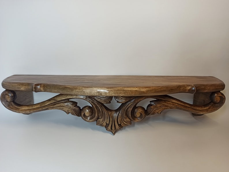 Shelf Carved Wooden Shelf Vintage Wall Shelf Antique Shelf Etsy