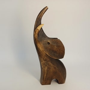 Elephant sculpture 7", Wood carving, Wooden elephant, Sculpture art, Elephant wood, Wood sculpture, Figurine décor, Personalized gifts