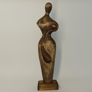 Wood sculpture 8.5&quot;, Gift for mother, Wood carving, Personalized gifts, Sculpture child, Mother sculpture, Family sculpture