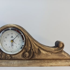 Designer table clock, Table clock, Wooden clock, Custom clock, Desk Clock Unique, Minimalist Clock Wood, Vintage clock, Geometric Clock