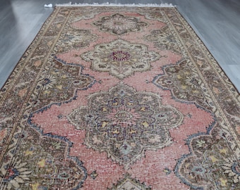 4'9"x12'5" ft  Vintage OUSHAK Runner Rug, Distressed Runner Rug, Turkish Wide  Runner  Rug