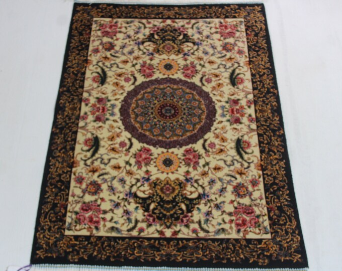 Oriental Silk Rug, Small Silk Rug, Decorative Silk Tapestry / B-1797-1801 / 2'x3'