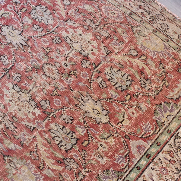 Large Vintage Turkish Rug Etsy