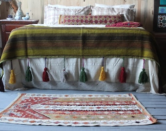 Vintage Turkish Anatolian  Kilim Rug,Bohemian Kilim,Kelim,Area Kilim