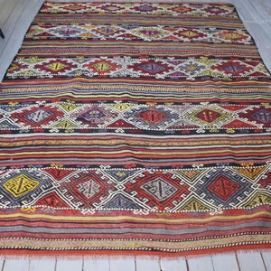 Vintage KelimTeppich, Großer Kelimteppich, Kelimteppich, Großer Kelim, Großer Kelim,