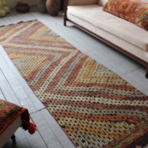 2&#39;7&quot;x 9&#39;3&quot; RUNNER Vintage Kilim Runner Rug, Ethnic Kilim Runner,Bohemian Kilim Runner Rug, Handwoven Wool Turkish Kilim Runner