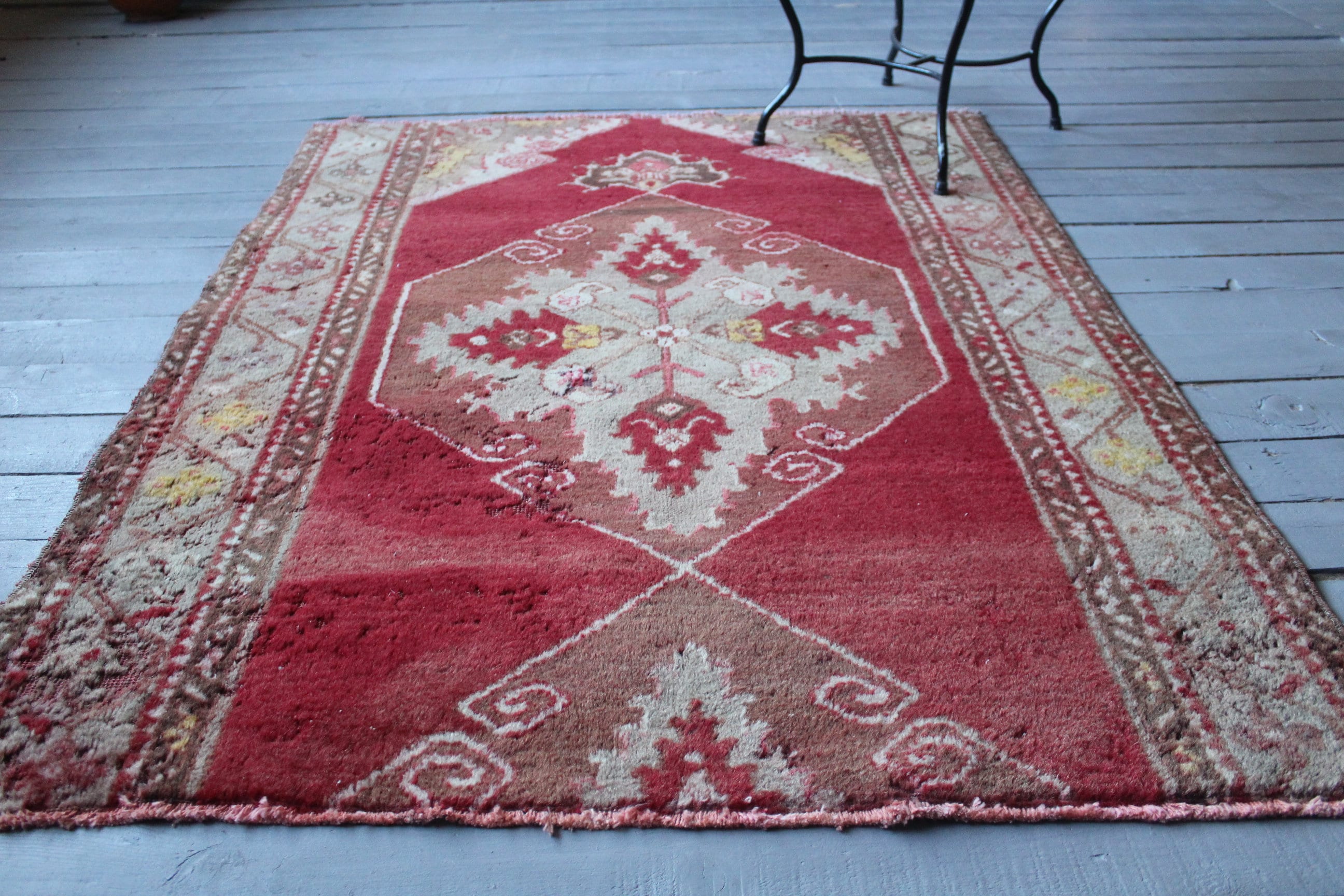 Vintage Turkish Anatolian Hand Knotted Wool Rug, 2'4X3'7