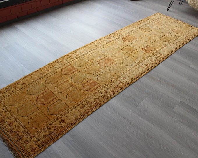 RUNNER , Vintage Rug Runner, Special Anatolian Runner, Turkish Rug Runner, Ethnic Rug Runner /  2'6"x10'2" ft