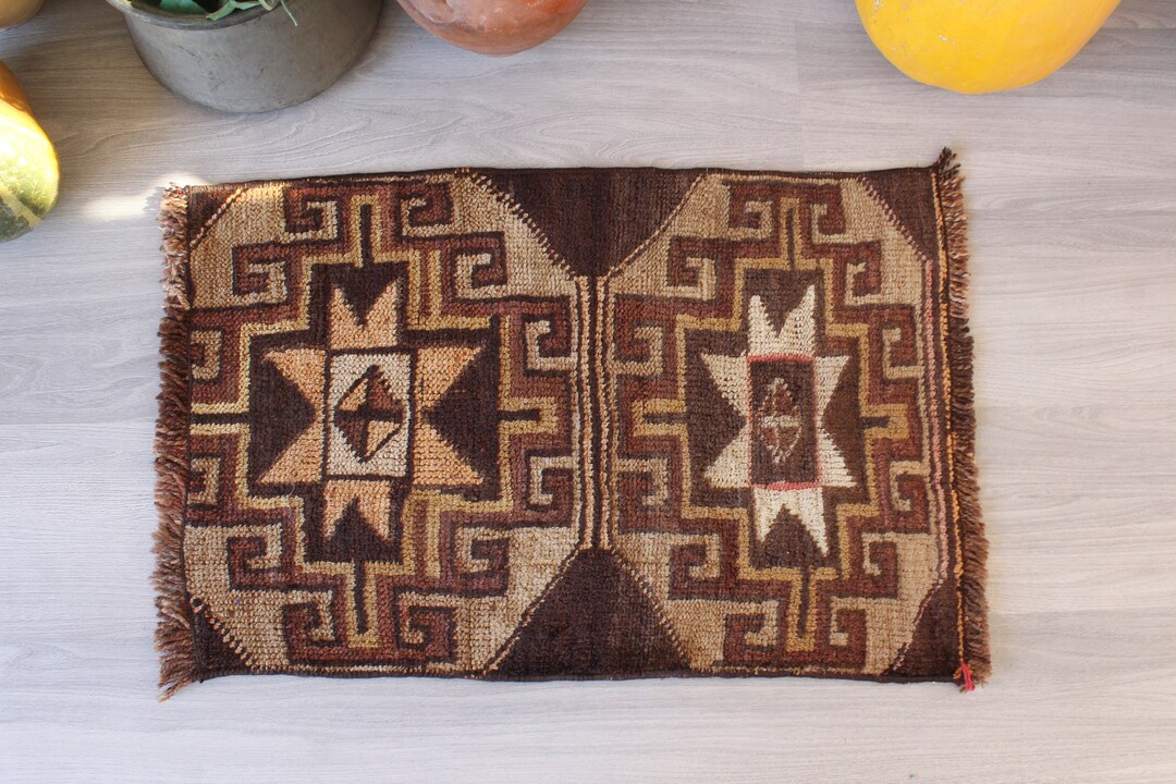 Handwoven Wool Door Mat Ethnic Door Rug Vintage Rug Door Etsy