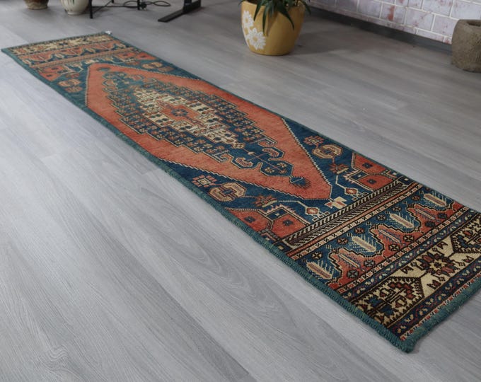 1'8''x7'2'' Anatolian Runner,  Small Wool Runner Rug / B-127