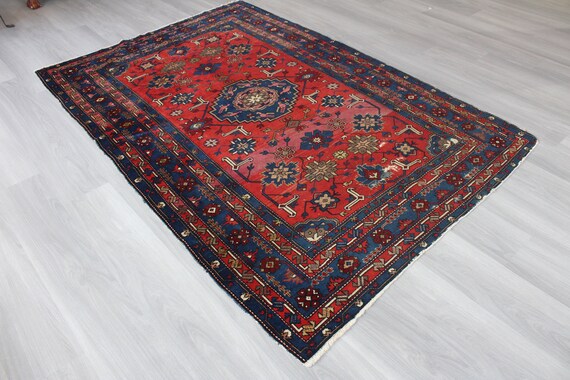 ヴィンテージ ラグ、コーカサス ラグ、民族部族ラグ、ヴィンテージ