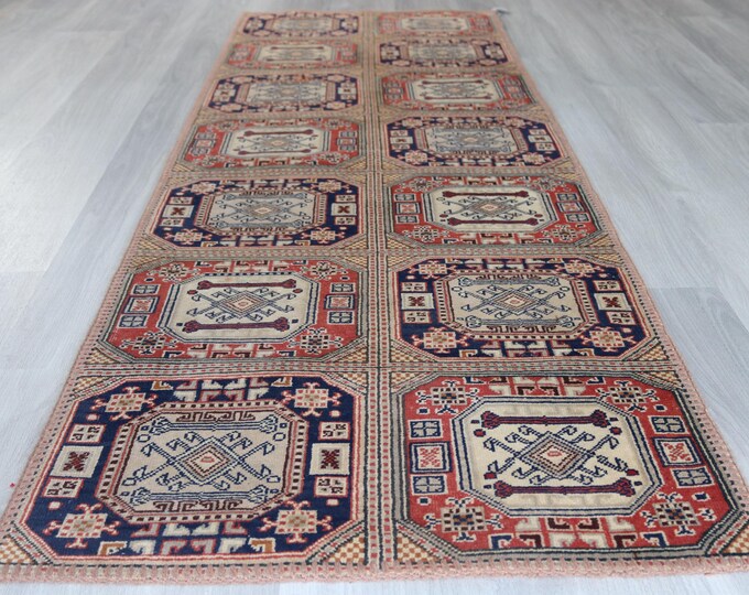 2'5"x7'3" ft   RUNNER, Vintage Rug Runner, Anatolian Rug Runner, Turkish Rug Runner, Bohemian Rug Runner, Decorative Rug Runner