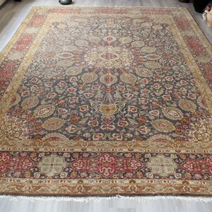 Oversized Turkish Rug, Large Vintage  Rug, Large Oriental Rug, Vintage Oushak Rug  / C-4312  /  10&#39;2&quot;x13&#39;4&quot; ft