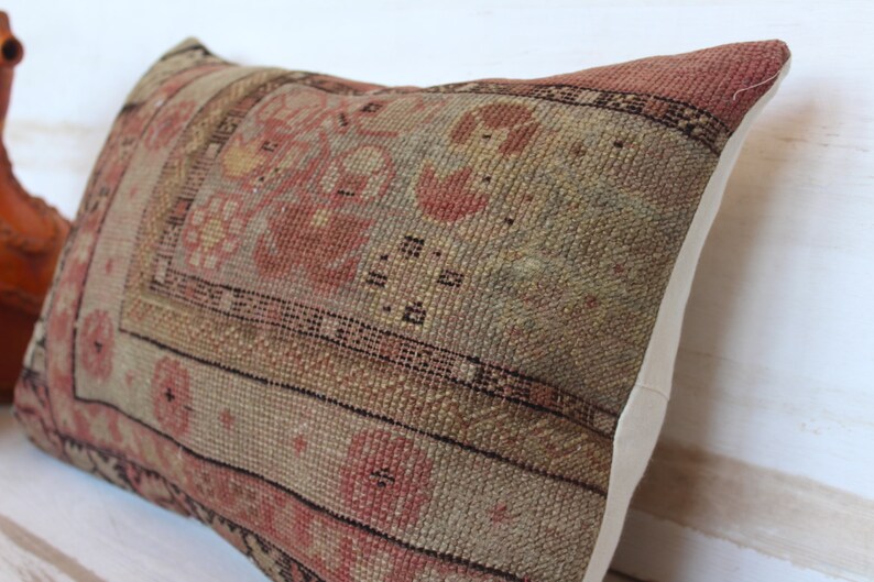 15x23 inch Vintage Carpet Pillow Cover Ethnic Rug Pillow Etsy