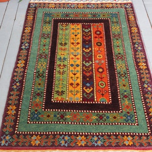 SIVAS ZARA Handwoven Wool Rug, Bohemian Carpet,Home decor,Floor Rugs,Aztec Rug
