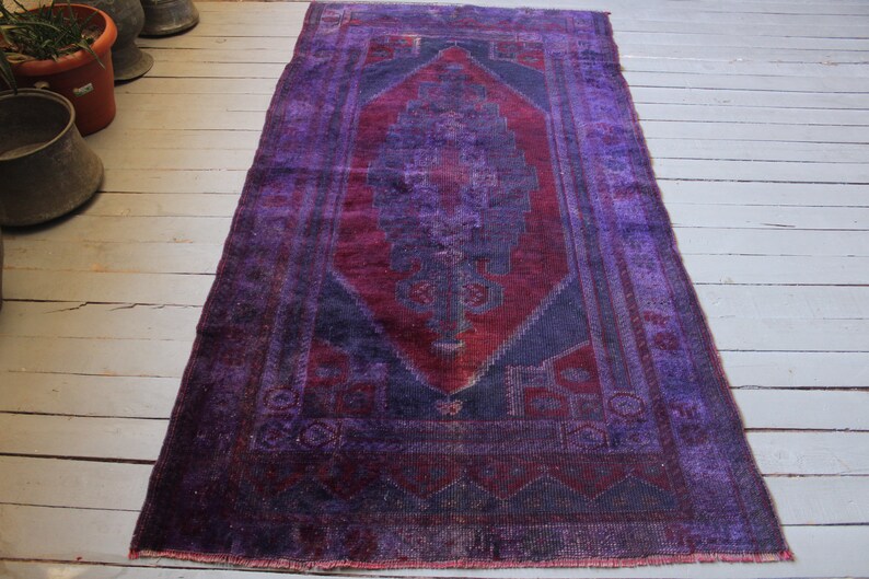 3 4x6 5ft Vintage Purple Rug Image 0