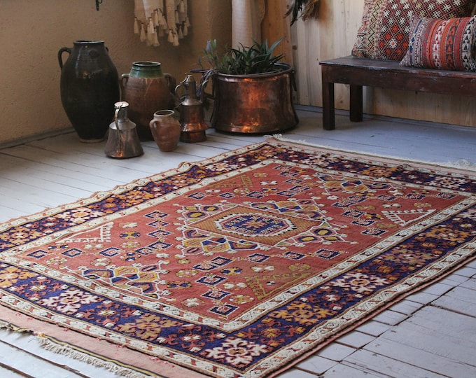 Vintage Anatolian Rug, Tribal Carpet,Turkish Area Rug, Home Decoration