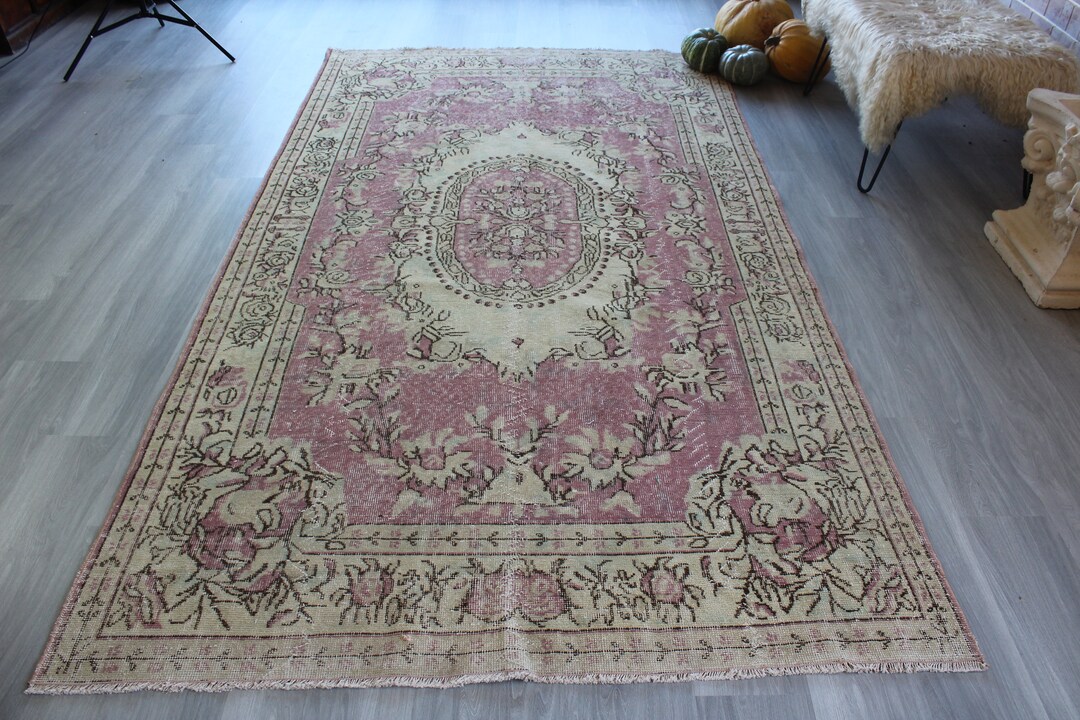 Pink Classical Rug Vintage Pink Rug,large Pink Rugpale Pink Rug, Pale Pink Rug, Oriental ...