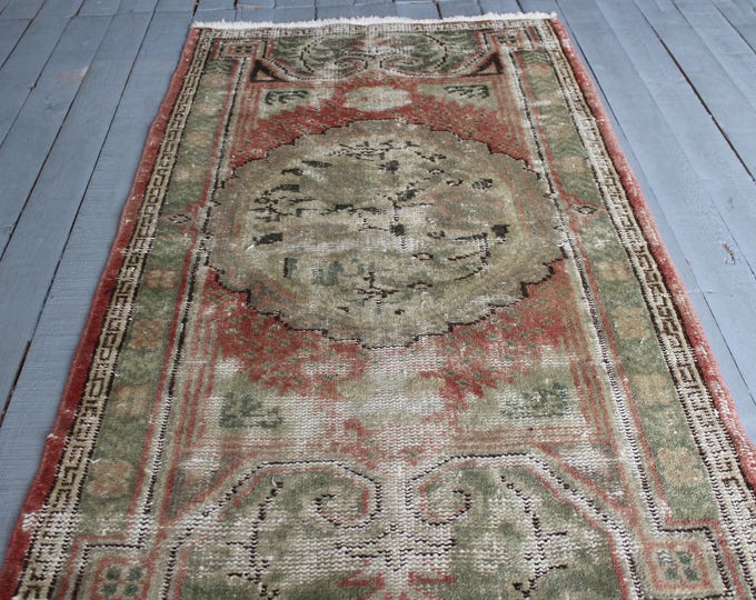 2'8"x4'7" Bohemian Medallion Handwoven Small Carpet,Turkish Handmade Small rug