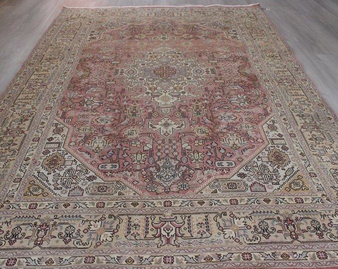 6'4"x9'5" ft Vintage Oushak Rug, Large Vintage Rug, Large Oushak Rug, Large Area Rug