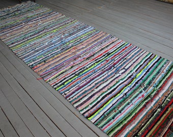 4'1"x13'2" ft  RUNNER, Vintage RAG RUG, Vintage Chaput  Kilim, Turkish Anatolian Rag Rug, Tradtional Handmade Chaput Kilim